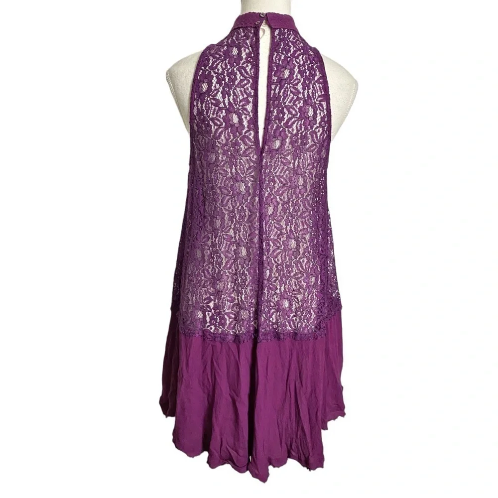 Free People Tell Tale Heart Sleeveless Tunic in Plum